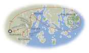 Maine Trip Map